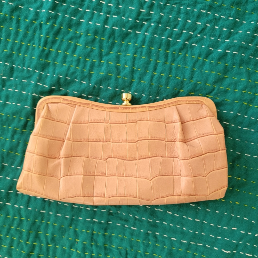 100% Leather Banana Republic Clutch